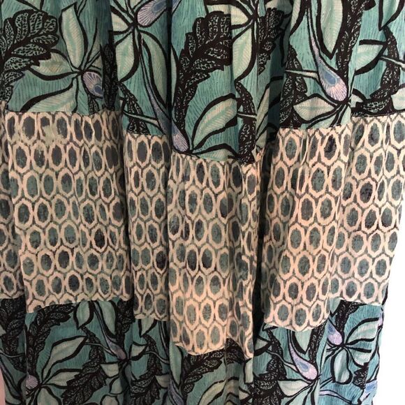 EUC LOFT Beach Strapless Tube Maxi Dress {blues} M - Picture 6 of 6